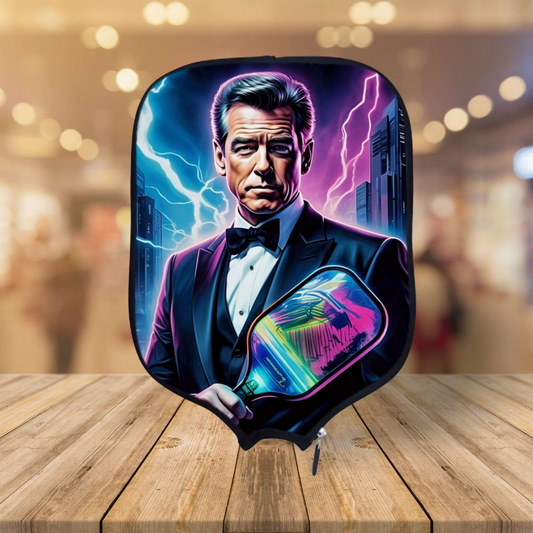 James Bond - Pierce Brosnan - Pickleball Paddle Cover
