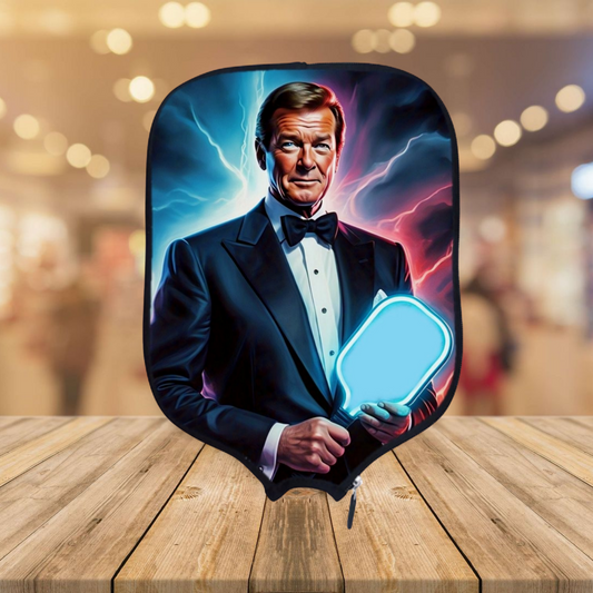James Bond - Roger Moore - Pickleball Paddle Cover