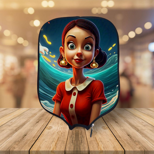 Popeye - Olive Oyl - Pickleball Paddle Cover