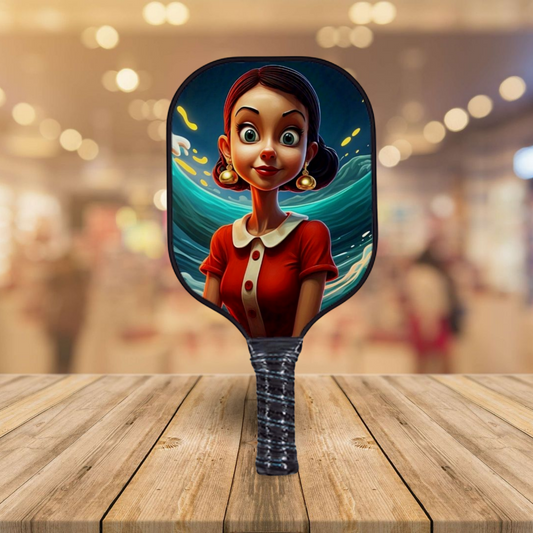 Popeye - Olive Oyl - Pickleball Paddle