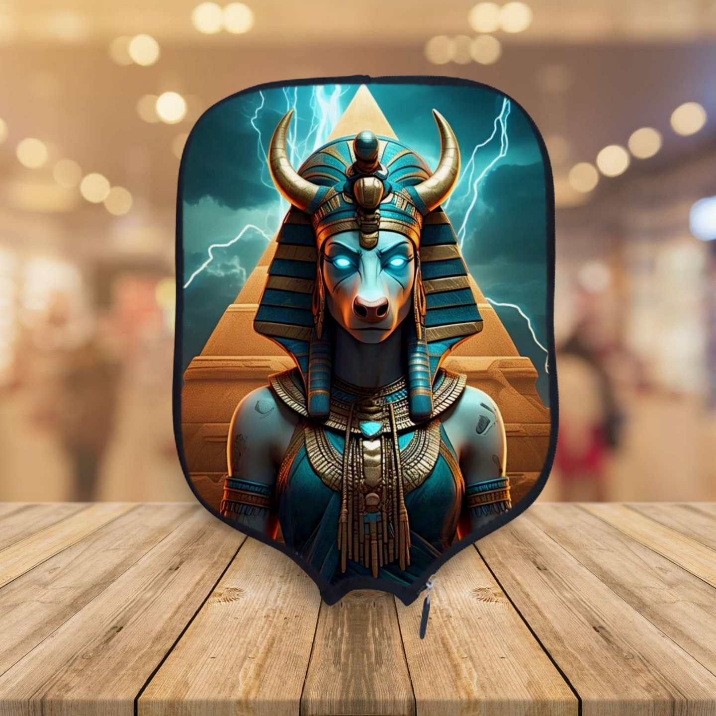 Ancient Egyptian Gods - Hathor - Pickleball Paddle Cover