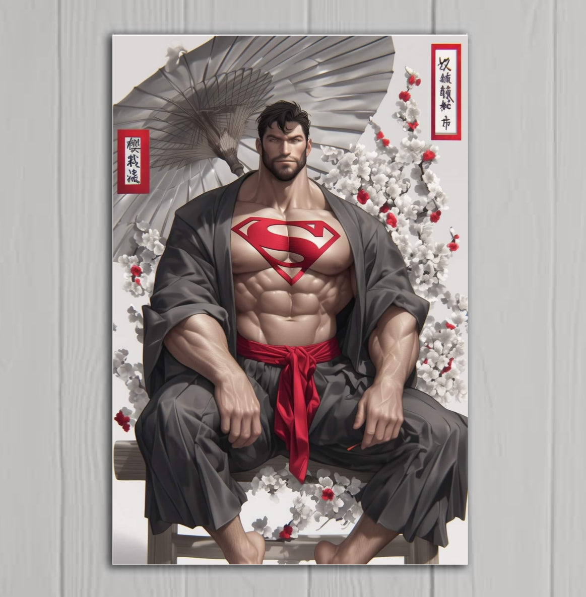 Superman  - Canvas Hi-Res Wall Artwork - Asian Fusion Collection
