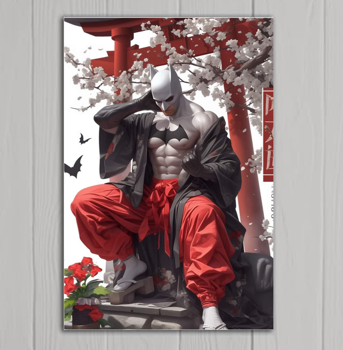 Batman - Thought - Canvas Hi-Res Wall Artwork - Asian Fusion Collection