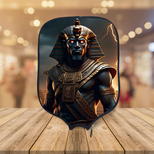 Ancient Egyptian Gods - Min - Pickleball Paddle Cover