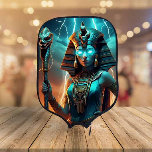 Ancient Egyptian Gods - Wadjet - Pickleball Paddle Cover