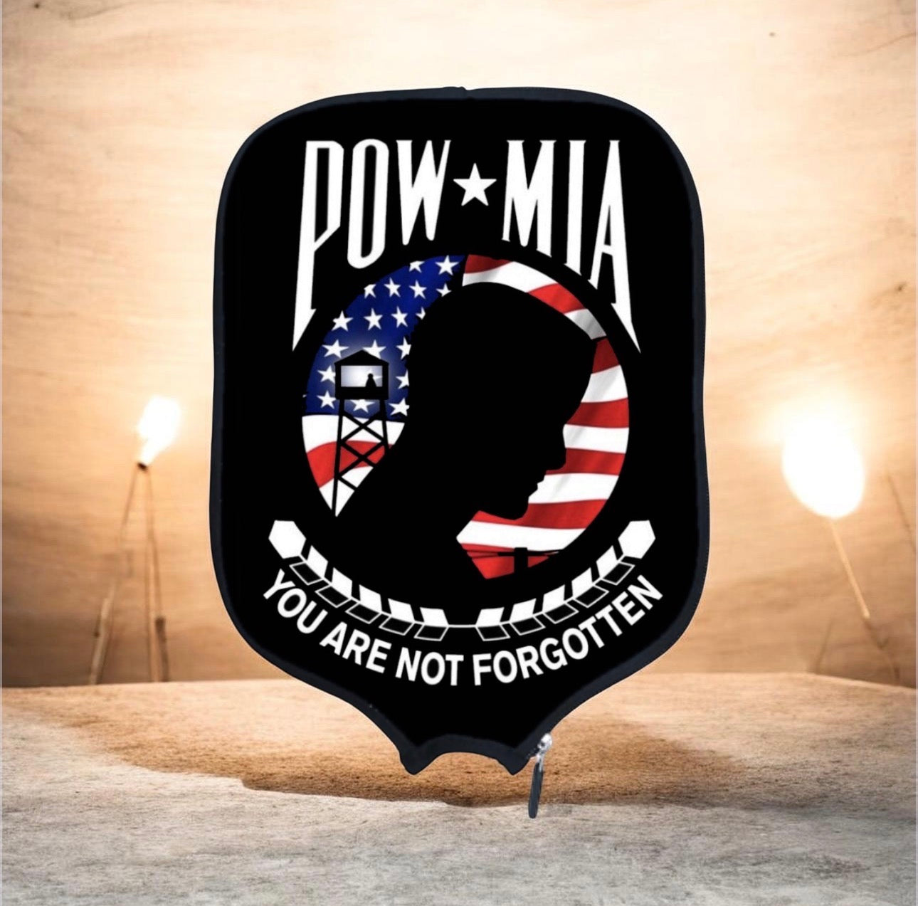 POW MIA You Are No Forgotten - Pickleball Paddle Cover