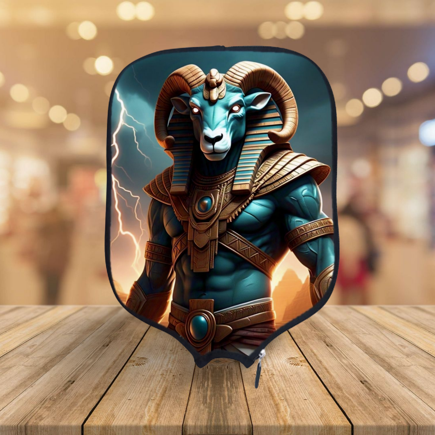 Ancient Egyptian Gods - Khnum - Pickleball Paddle Cover