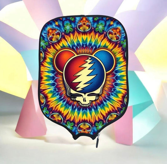 Grateful Dead Drops - Stealie Bear - Pickleball Paddle Cover