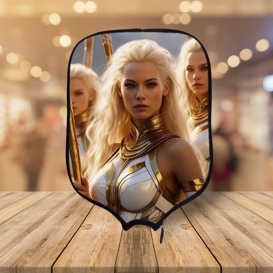 Wonderian Warriors - The Kingdom of Avalon Isles - Pickleball Paddle Cover