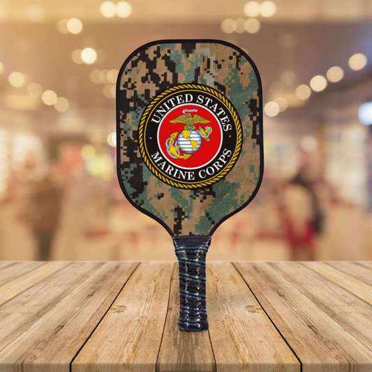 Marines Camouflage USMC - Pickleball Paddle