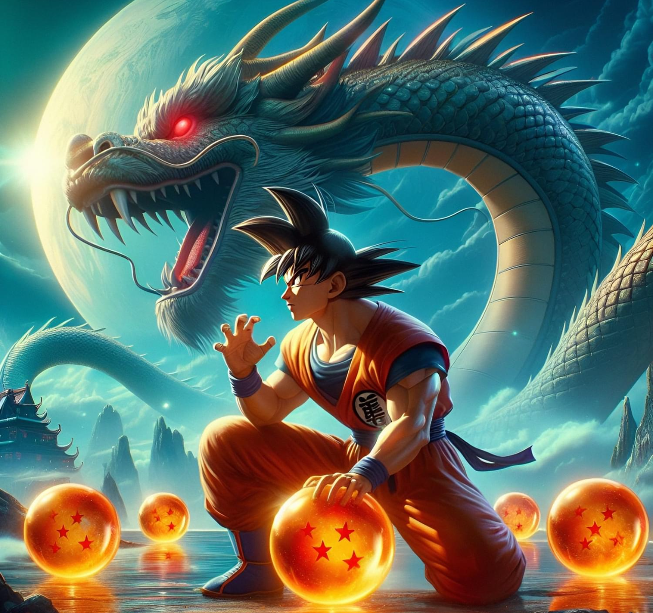 Son Goku - Dragonball Z - Ready To Hang  Canvas Hi-Res Wall Artwork