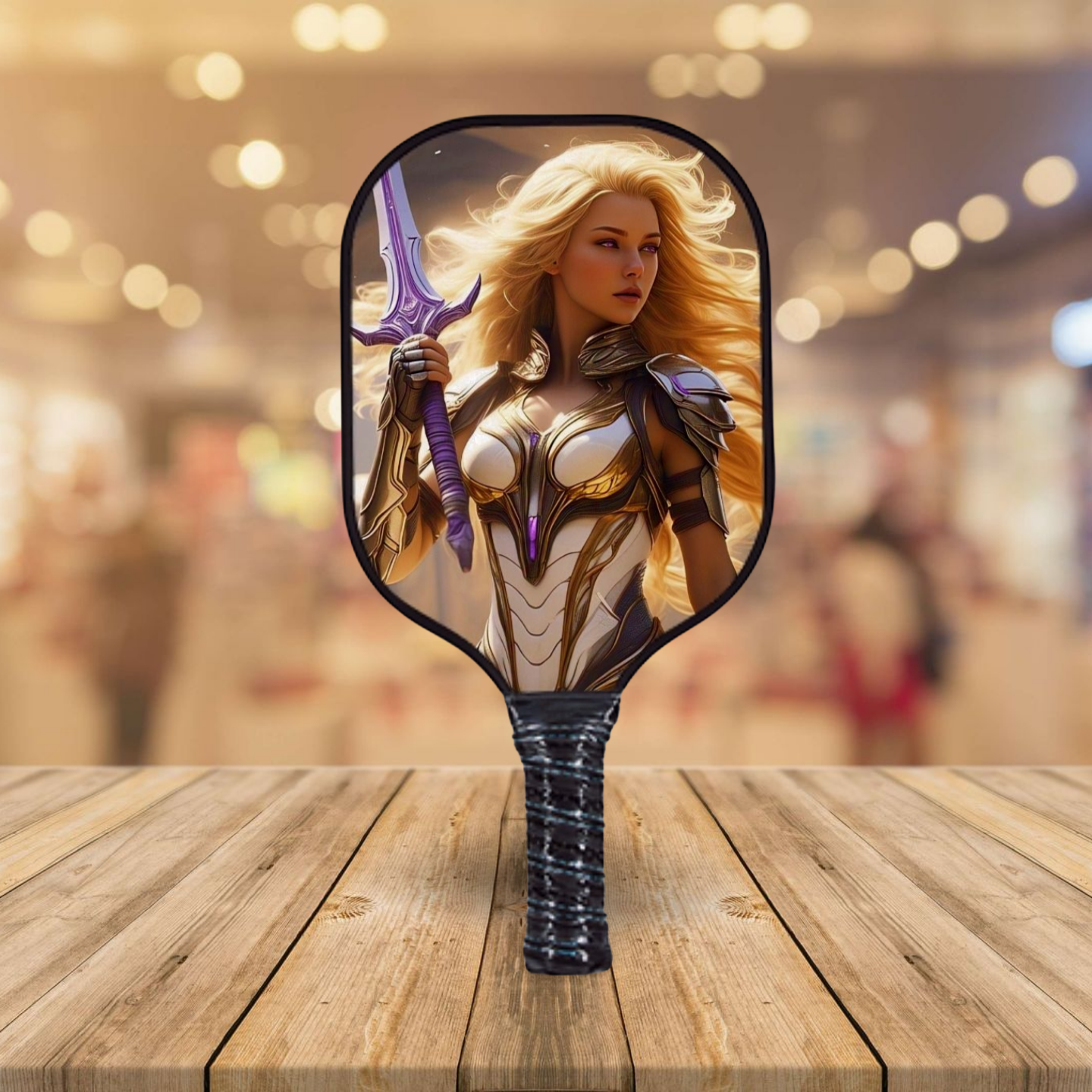 Lieutenant Amara - The Kingdom of Avalon Isles - Pickleball Paddle