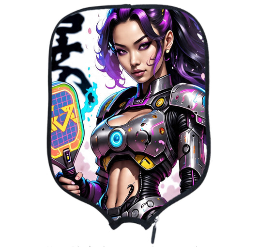 Drop Dead Shot Squad - Kit-Chen - Pickleball Paddle Cover