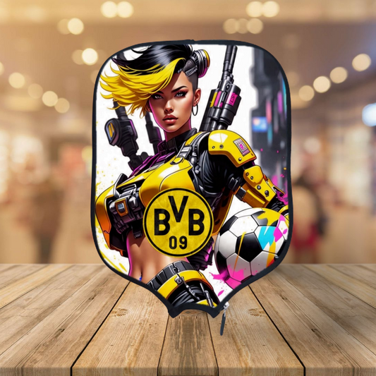 Borussia Dortmund F.C. - Cyberpunk  - Pickleball Paddle Cover
