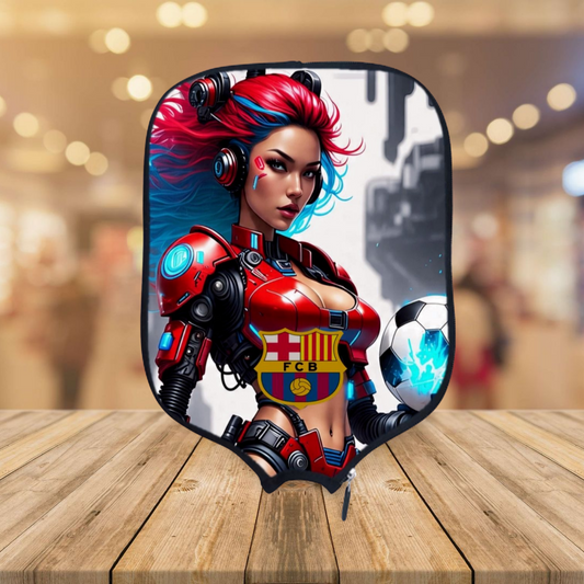 F.C. Barcelona - Cyberpunk - Pickleball Paddle Cover