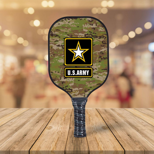 Army - Camouflage - Pickleball Paddle