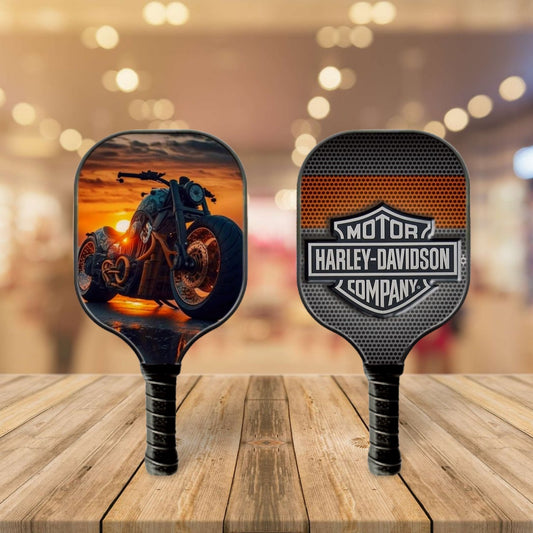 *Harley Davidson Sunset - Pickleball Paddle