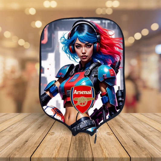 Arsenal F.C.- Cyberpunk  - Pickleball Paddle Cover