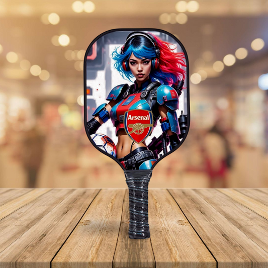 Arsenal F.C. - Cyberpunk - Pickleball Paddle