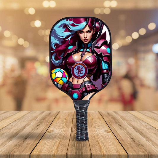 Aston Villa F.C. - Cyberpunk - Pickleball Paddle