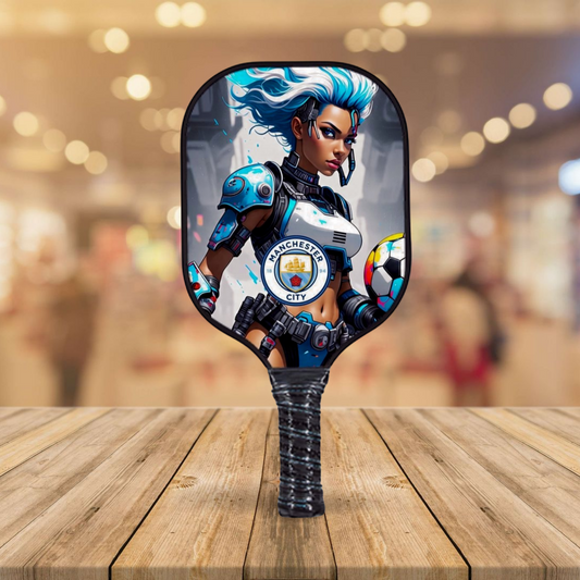 Manchester City F.C. - Cyberpunk - Pickleball Paddle