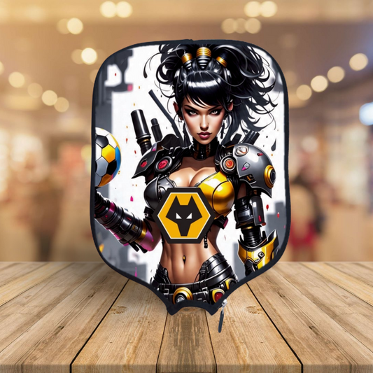 Wolverhampton Wanders - Cyberpunk - Pickleball Paddle Cover