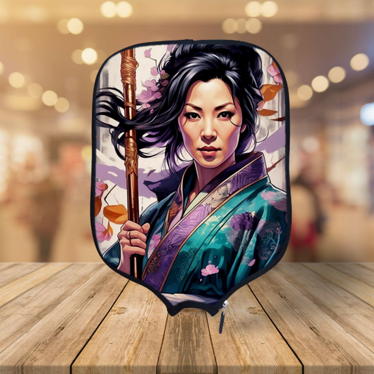 Martial Art Legends - Michelle Yeoh - Pickleball Paddle Cover