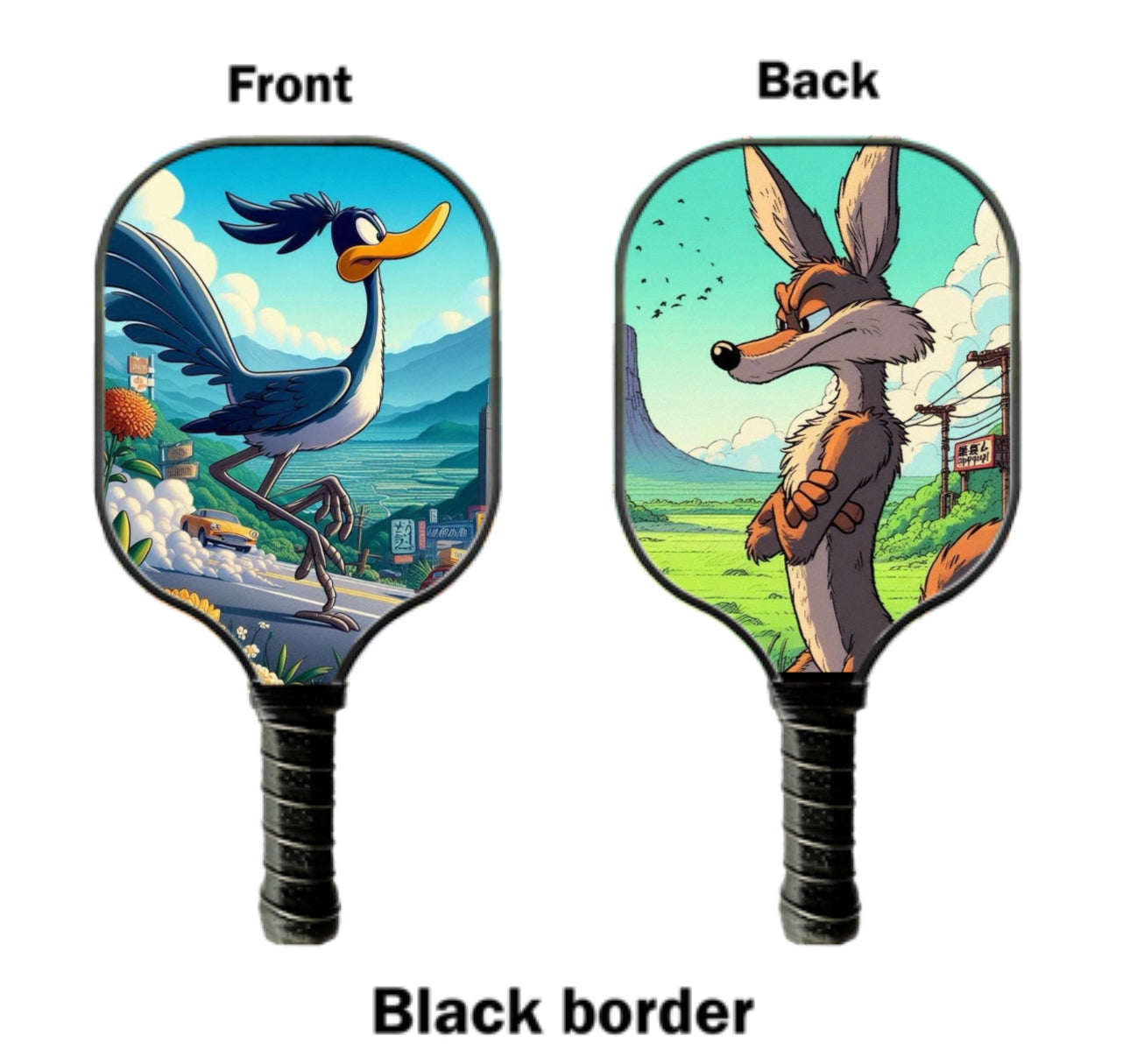 Coyote and Road Runner - Looney Tunes  Pickleball Paddle