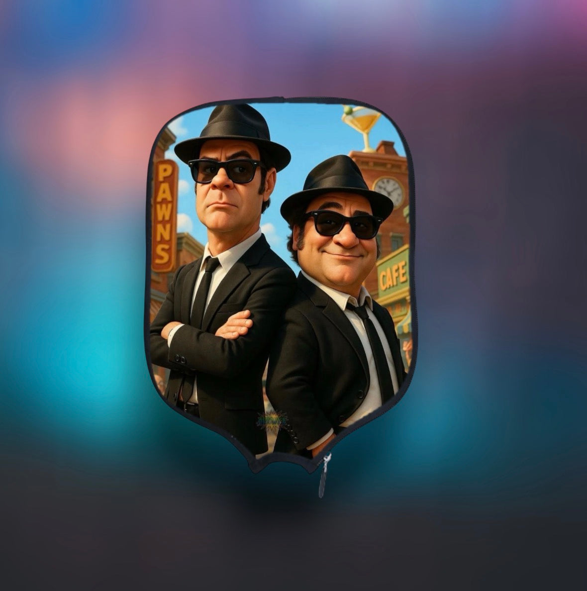 Blues Brothers - Pickleball Paddle Cover
