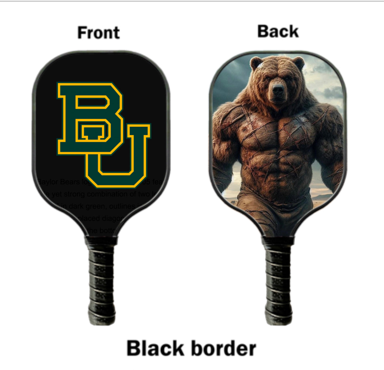 Baylor Bears Pickleball Paddle