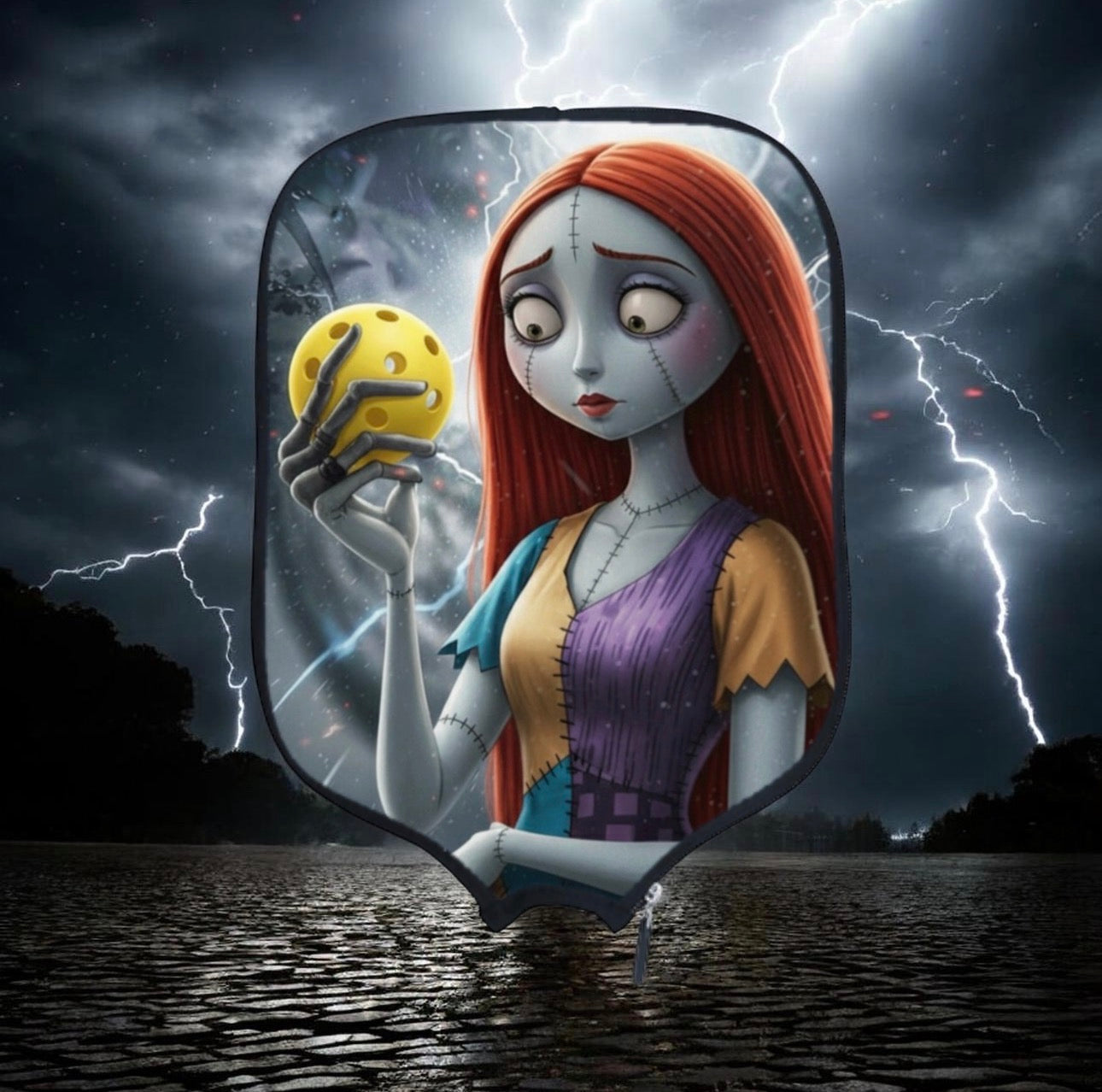 The Nightmare Before Christmas/Pickleball - Sally - Pickleball Paddle Cover