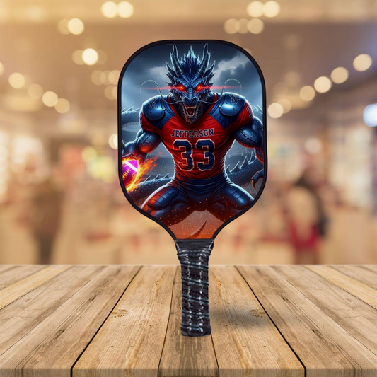 Jefferson High School Dragon -  Pickleball Paddle
