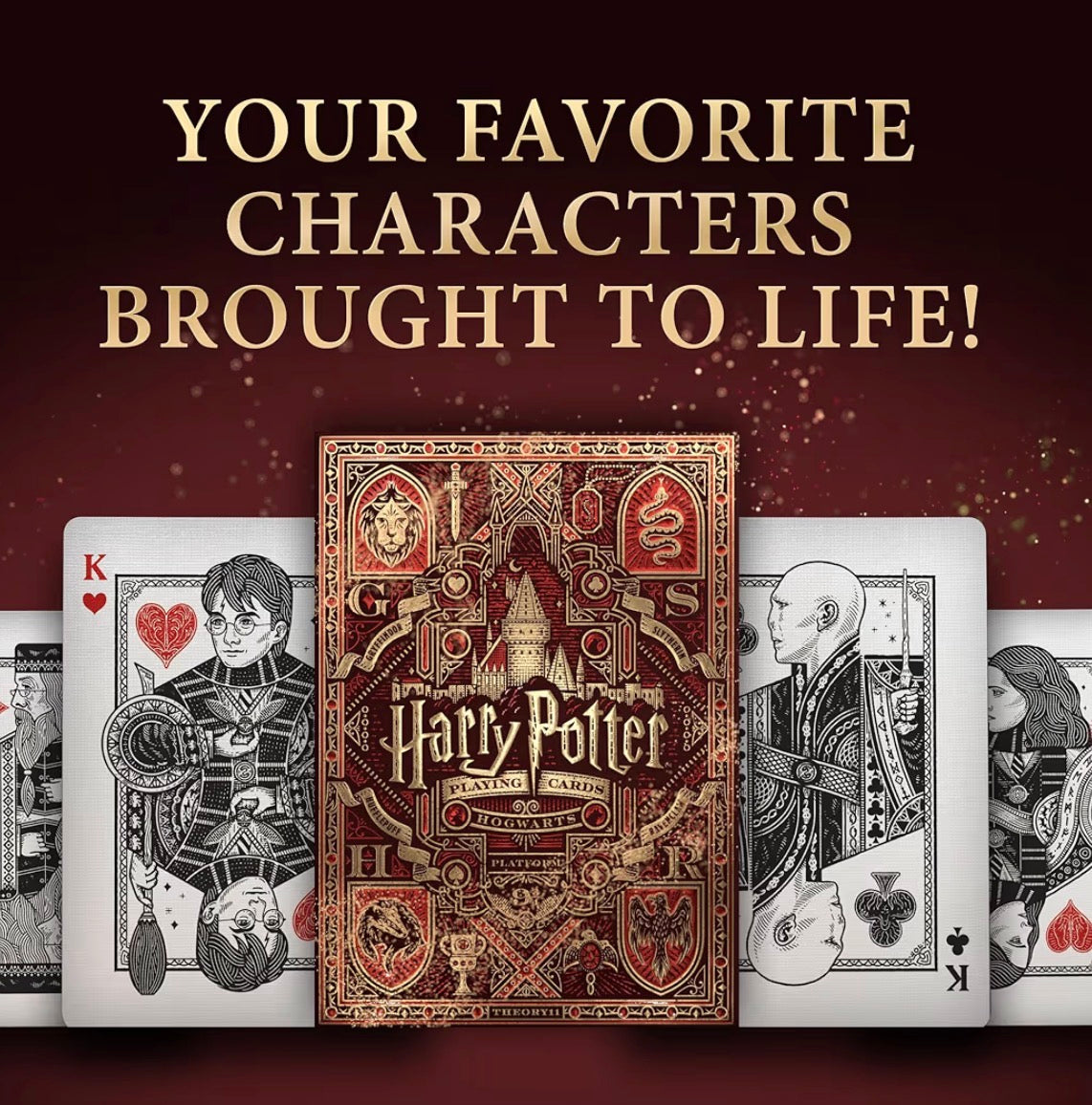 Harry Potter Pickleball Paddle Cover & Playing Card Collectors Edition