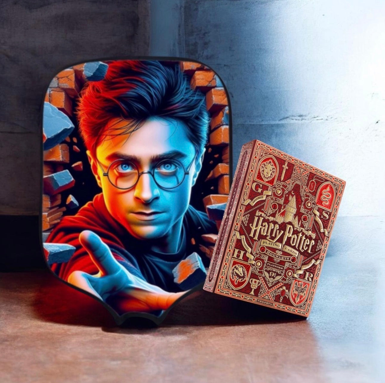 Harry Potter Pickleball Paddle Cover & Playing Card Collectors Edition