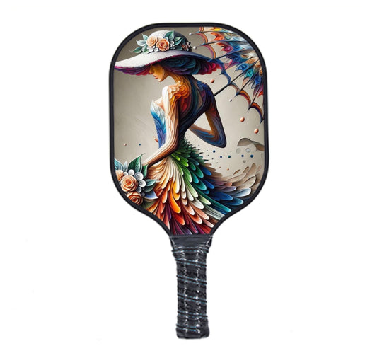 Rainbow Stroll Pickleball Paddle