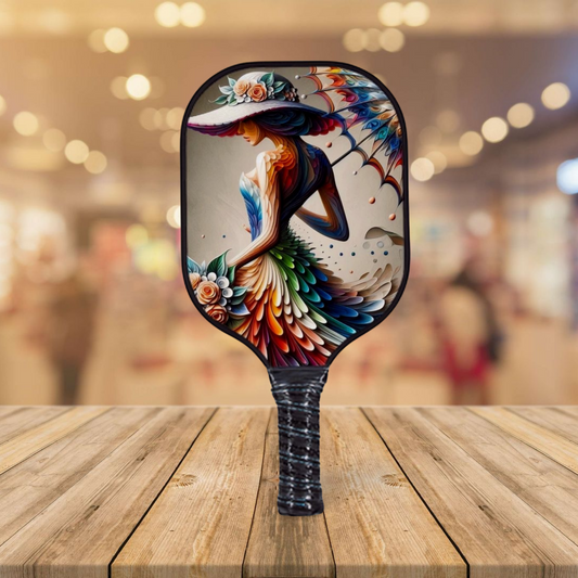 Rainbow Stroll Pickleball Paddle