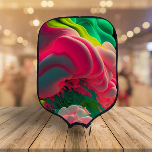 Neon Lava Overflow - Pickleball Paddle Cover