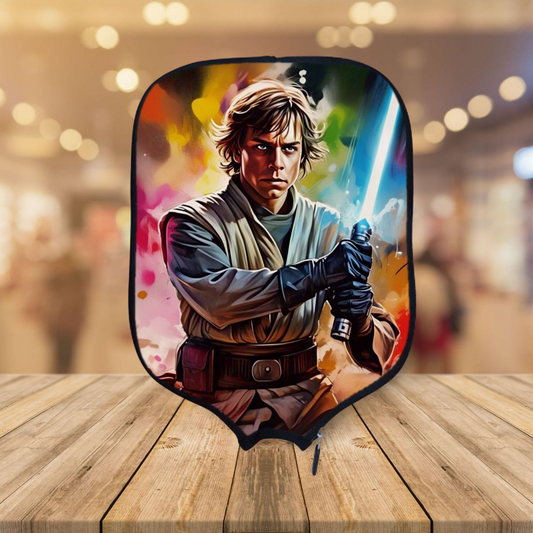 Luke Skywalker  - Light Saber - Pickleball Paddle Cover