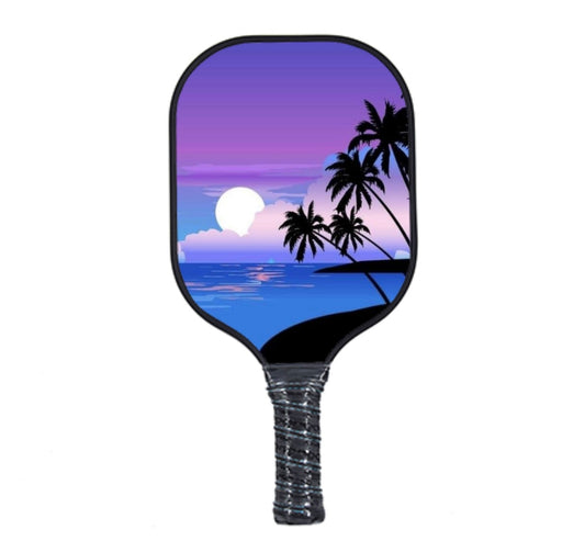 Beach Sunset Pickleball Paddle