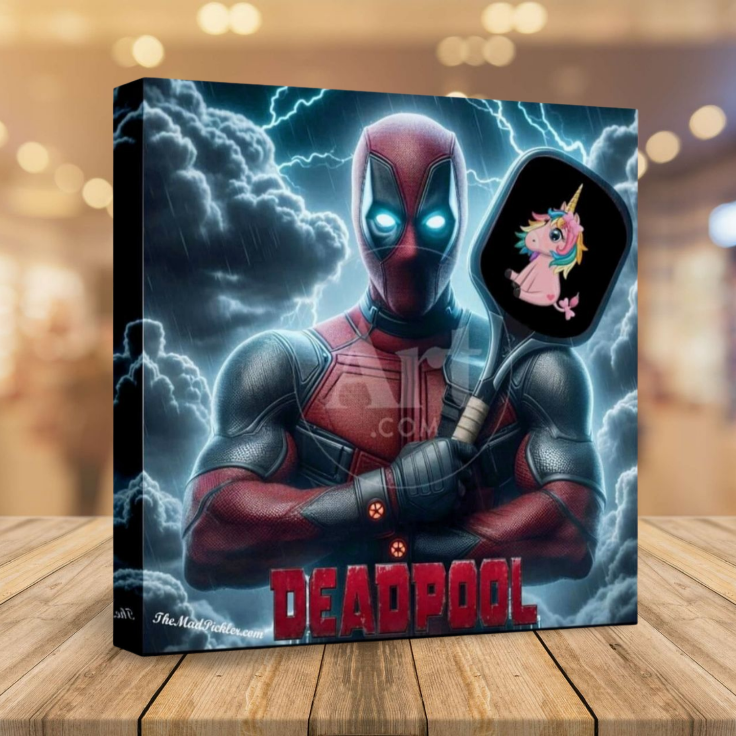 "DeadPool - Unicorn -  Ready To Hang  Canvas Hi-Res Wall Artwork