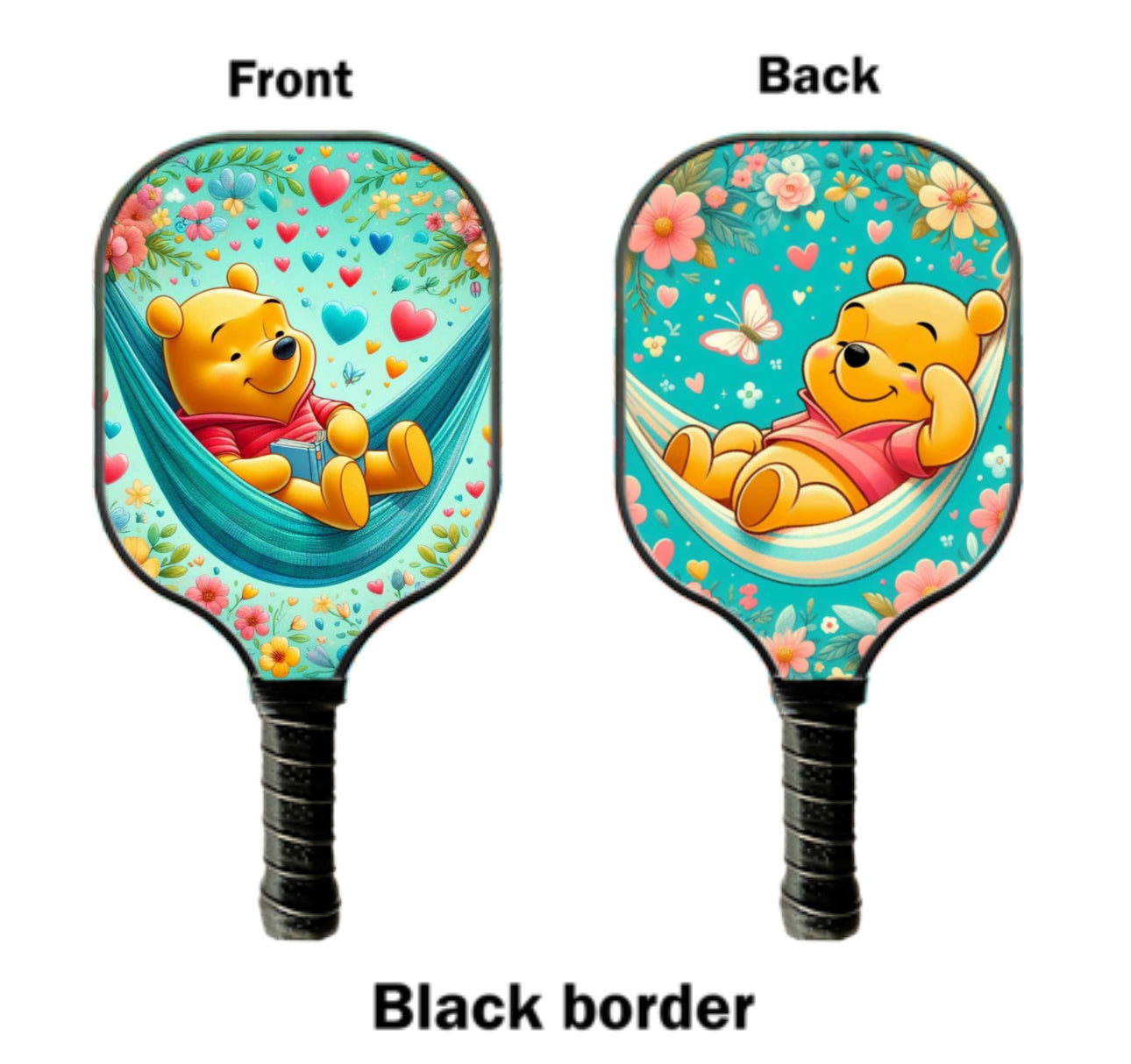 Winnie The Pooh on a Pickleball Paddle