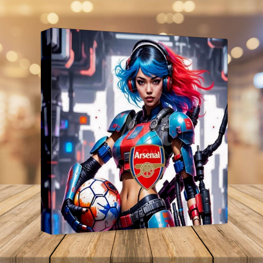 Arsenal F.C.- Cyberpunk - Ready To Hang Canvas Hi-Res Wall Artwork