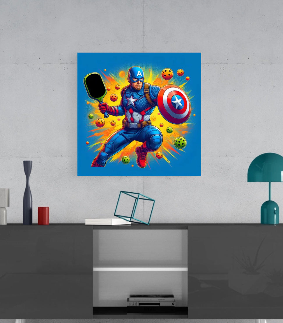Captain America - Glass Hi-Res Wall Artwork