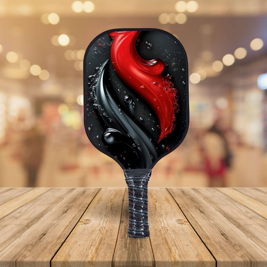 Slick Swirl - Red/Black - Pickleball Paddle