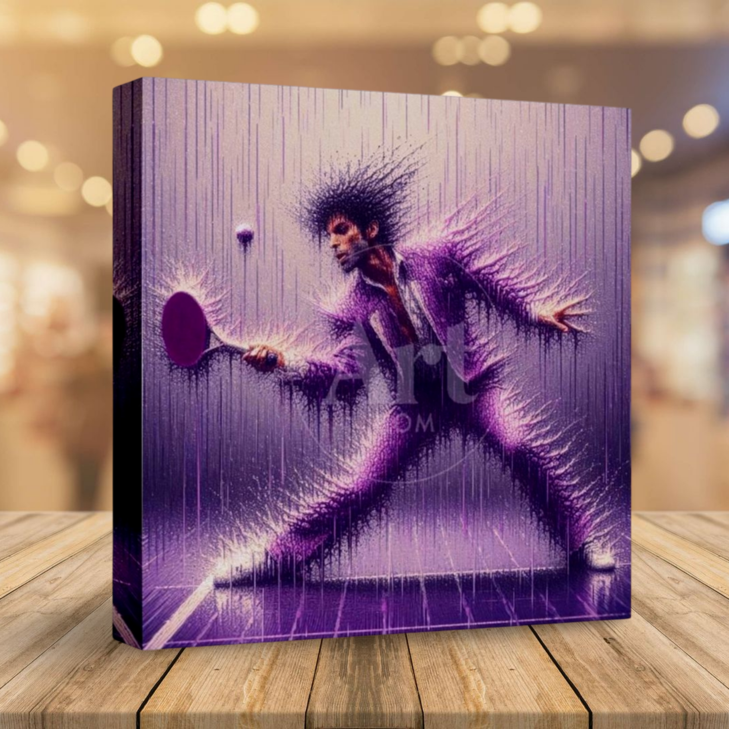 *Prince - Purple Rain Pickleball -  Limited Edition- Ready To Hang  Canvas Hi-Res Wall Artwork