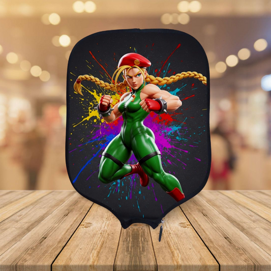 Street Fighter - Cammy - Pickleball Paddle Cover