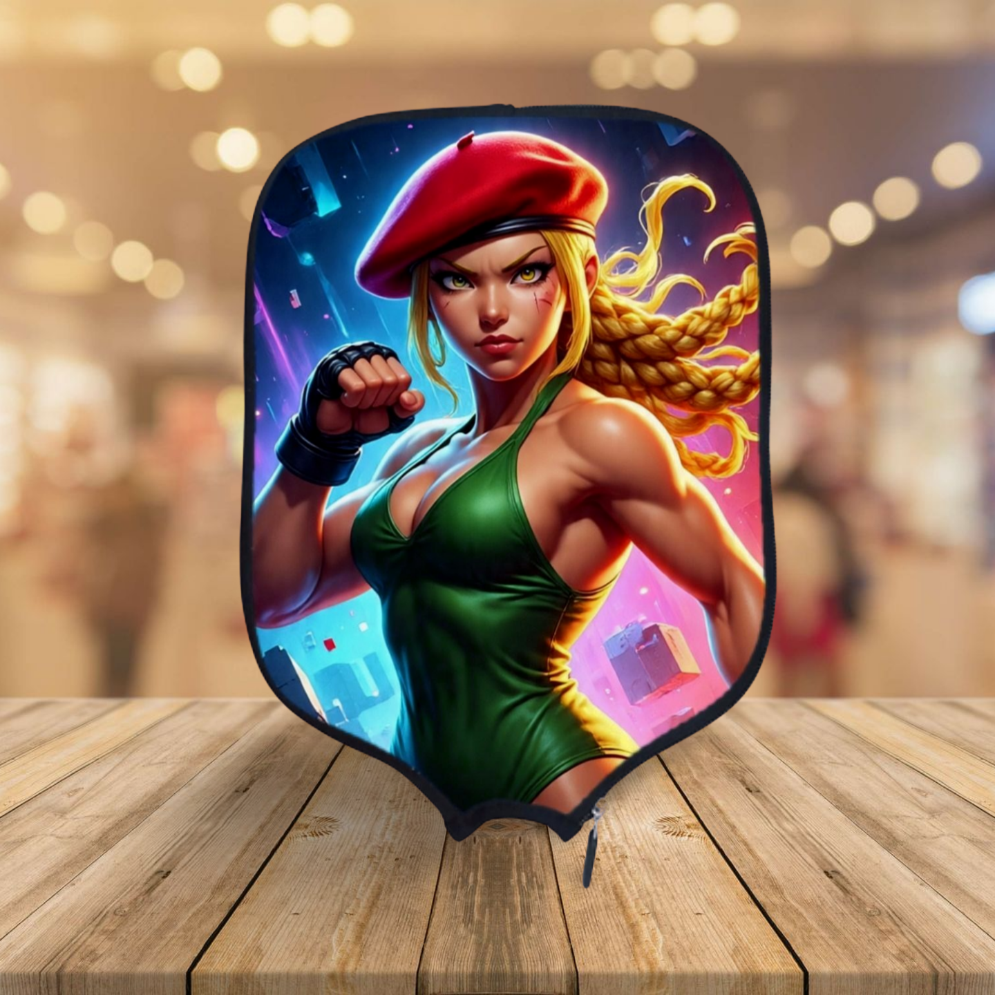 Street Fighter - Cammy Animated - Pickleball Paddle Cover