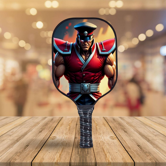 Street Fighter - M. Bison Animated - Pickleball Paddle