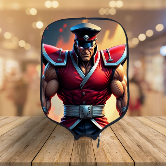 Street Fighter - M. Bison Animated - Pickleball Paddle Cover
