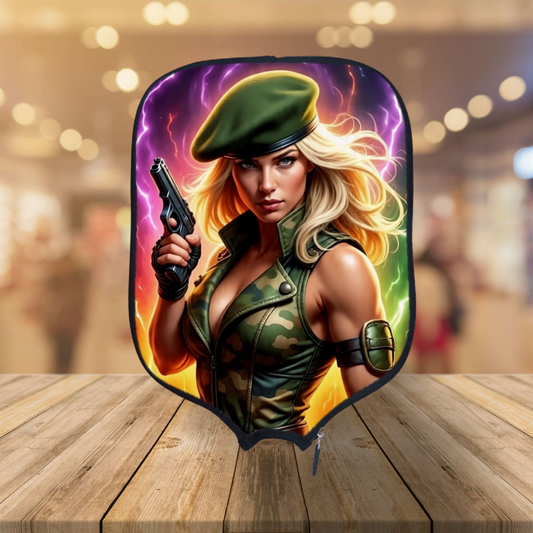 Mortal Kombat - Sonya Blade - Pickleball Paddle Cover